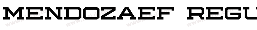 MendozaEF Regular字体转换